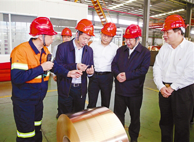 龙岩市委书记李德金考察4118云顶集团山金铜矿