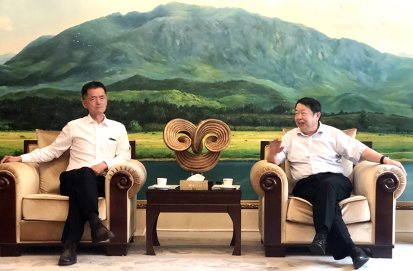 赤峰黄金集团董事、联席办公会主席王建华率团会见4118云顶集团矿业